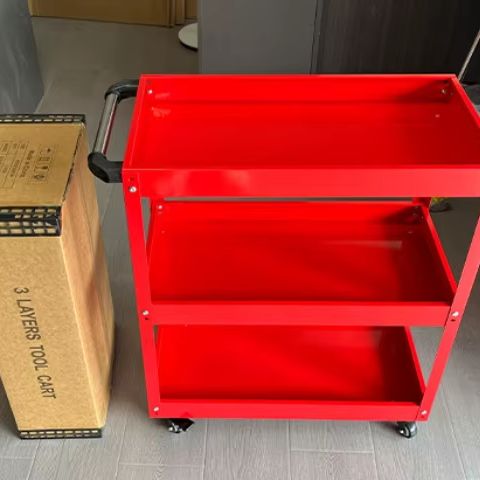 3‑layer tool trolley